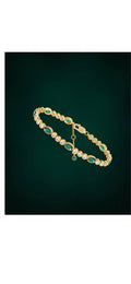シルバー925 18金メッキ ジルコニアブレスレット - BIONTOM 002