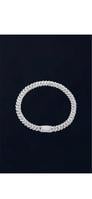 Pulsera cadena retorcida con circonitas - plata - referencia 01